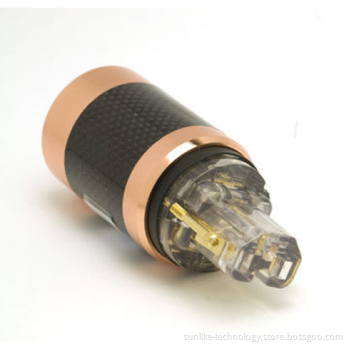 Power Plugs with High-quality, Gold-plated and Mirror-polished Surface, Anti-interference Shell